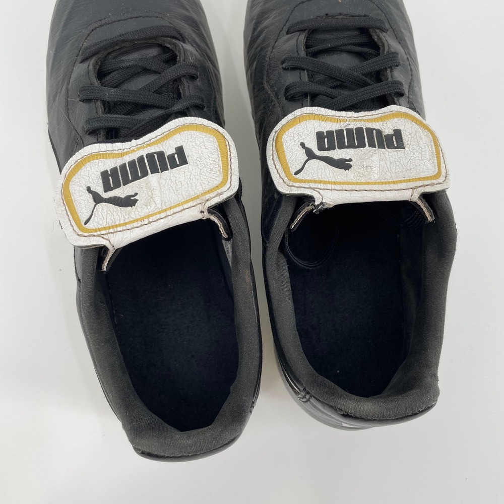 Puma King Top FG Leather Soccer Cleats Black Mens 6 Womens 7.5 Flawed - Picture 6 of 9